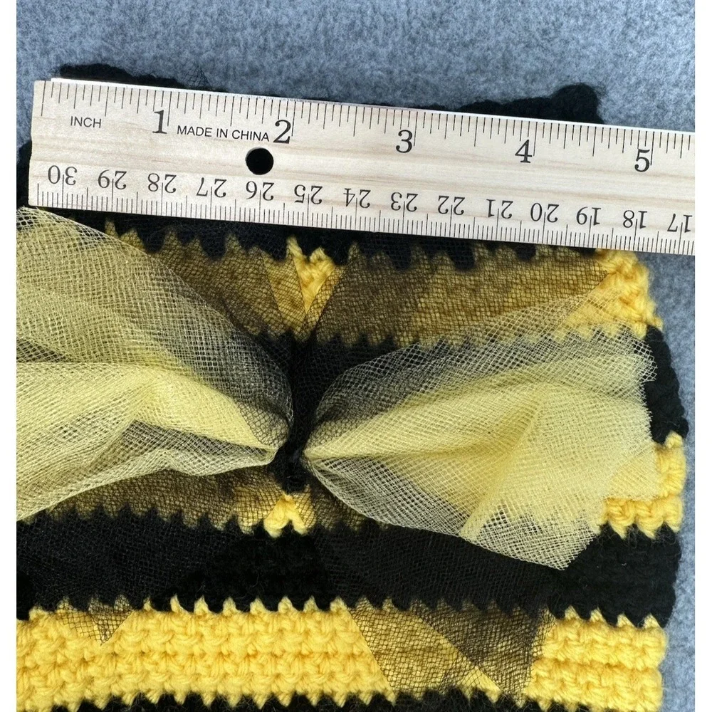 Dog Sweater Hat Set Small‎ Bumblebee Costume Outfit Handmade Crochet